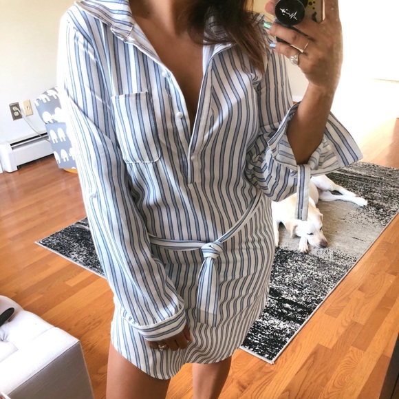 CASSI Striped collard dress - Picture 6 of 7